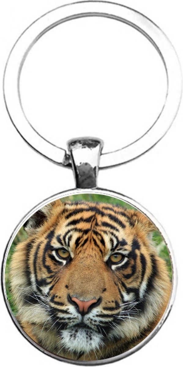 Sleutelhanger Glas - Tijger