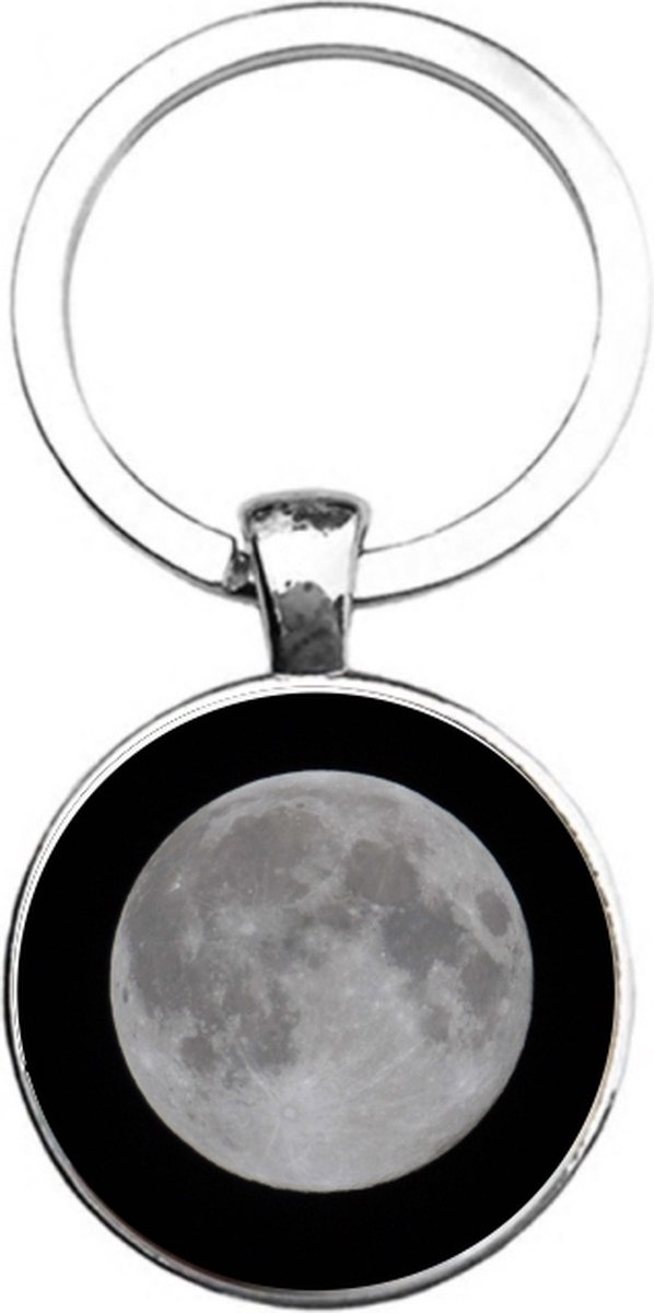 Sleutelhanger Glas - Maan