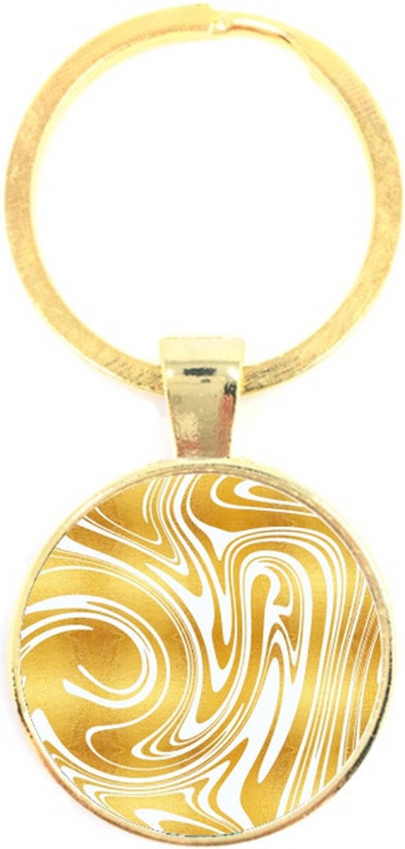 Sleutelhanger Glas - Marmer