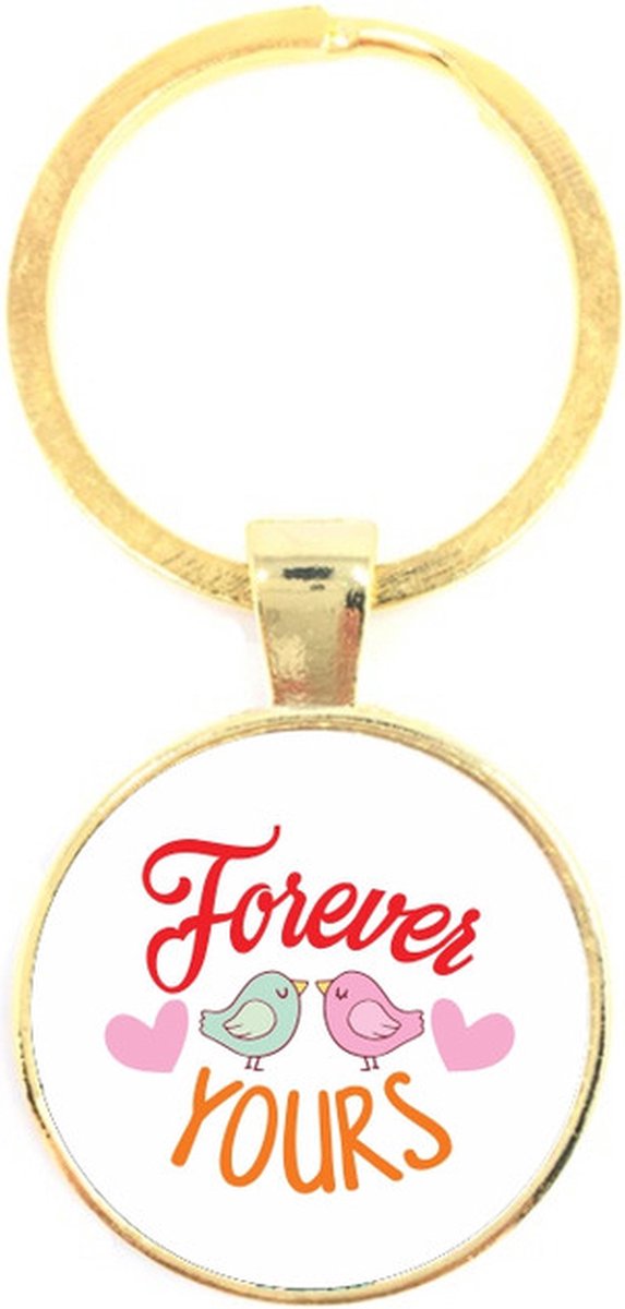 Sleutelhanger Glas - Forever Yours