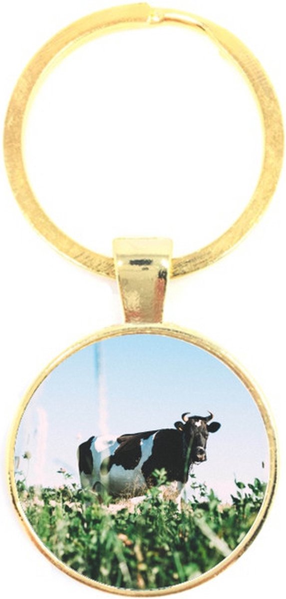 Sleutelhanger Glas - Koe