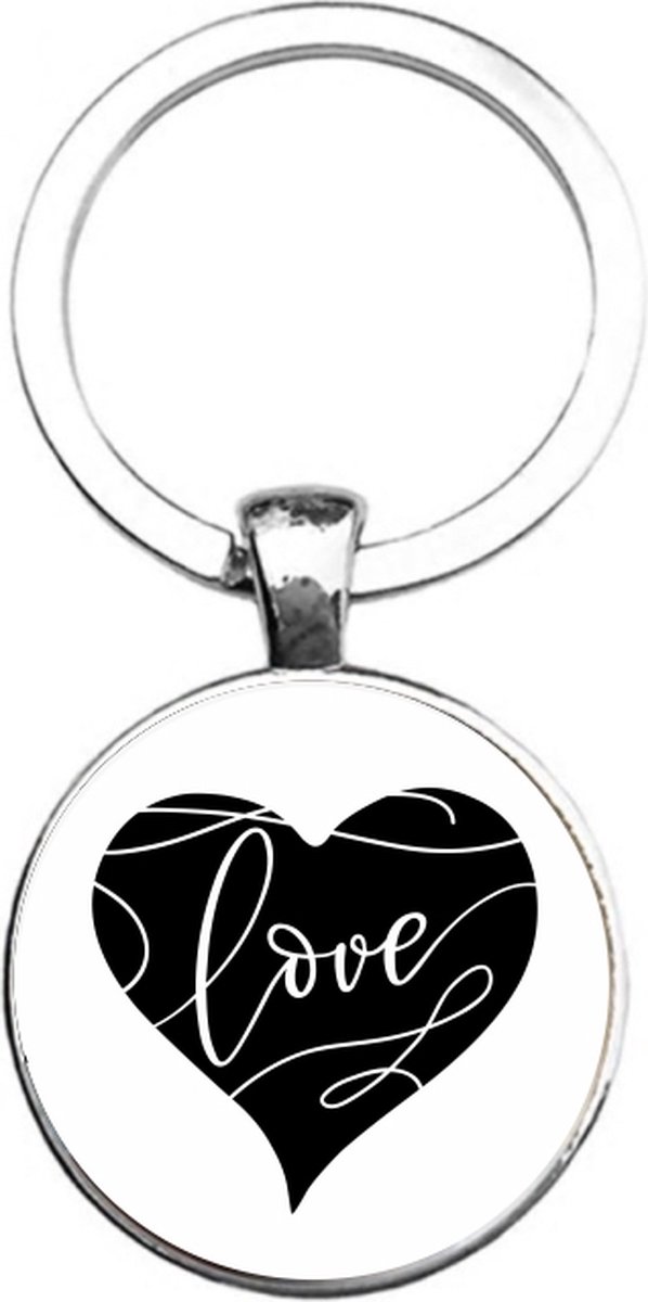 Sleutelhanger Glas - Love