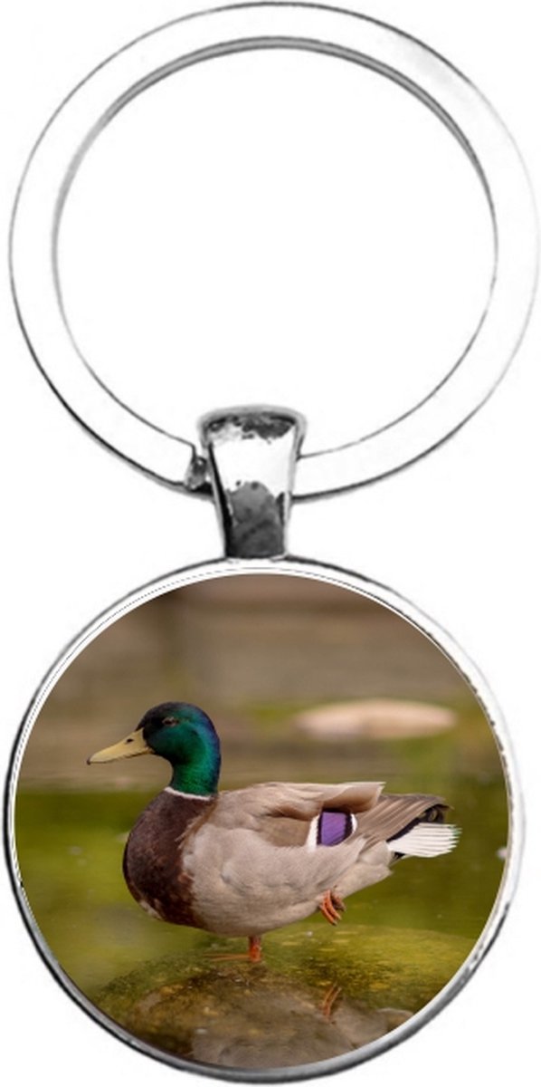 Sleutelhanger Glas - Eend