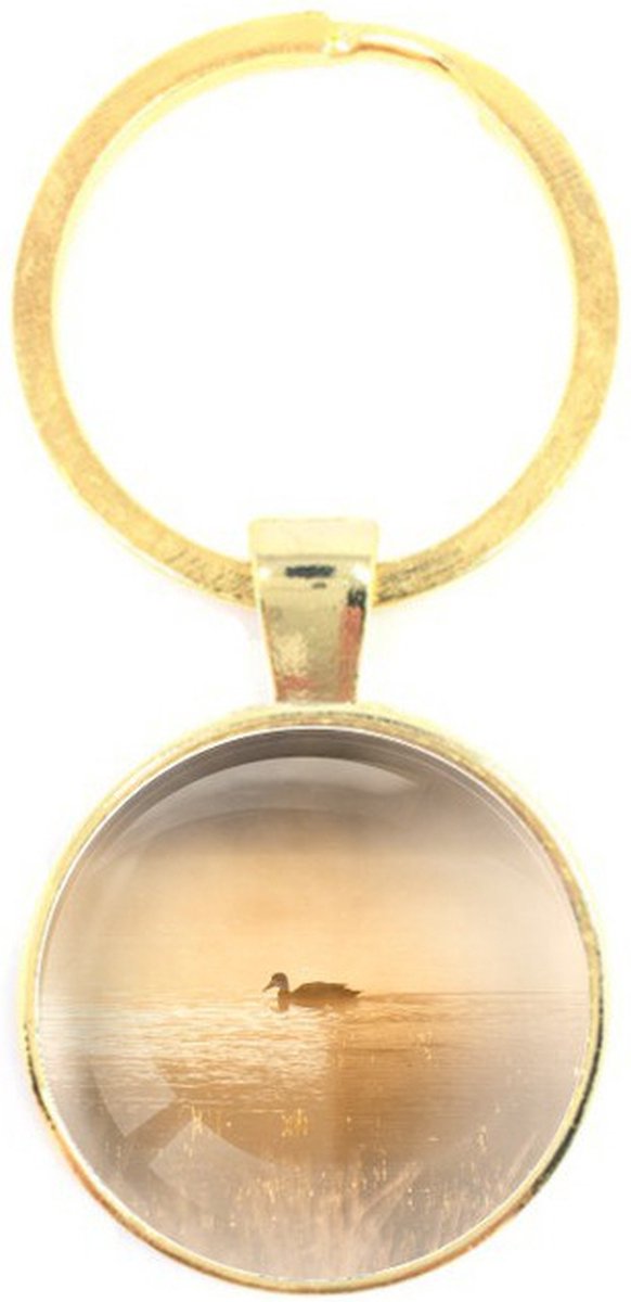 Sleutelhanger Glas - Eend