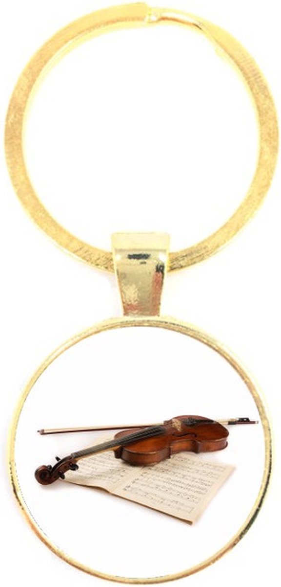 Sleutelhanger Glas - Viool