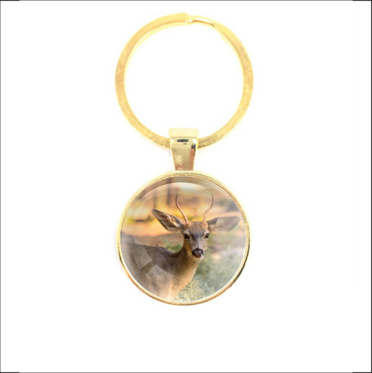 Sleutelhanger Glas - Hert
