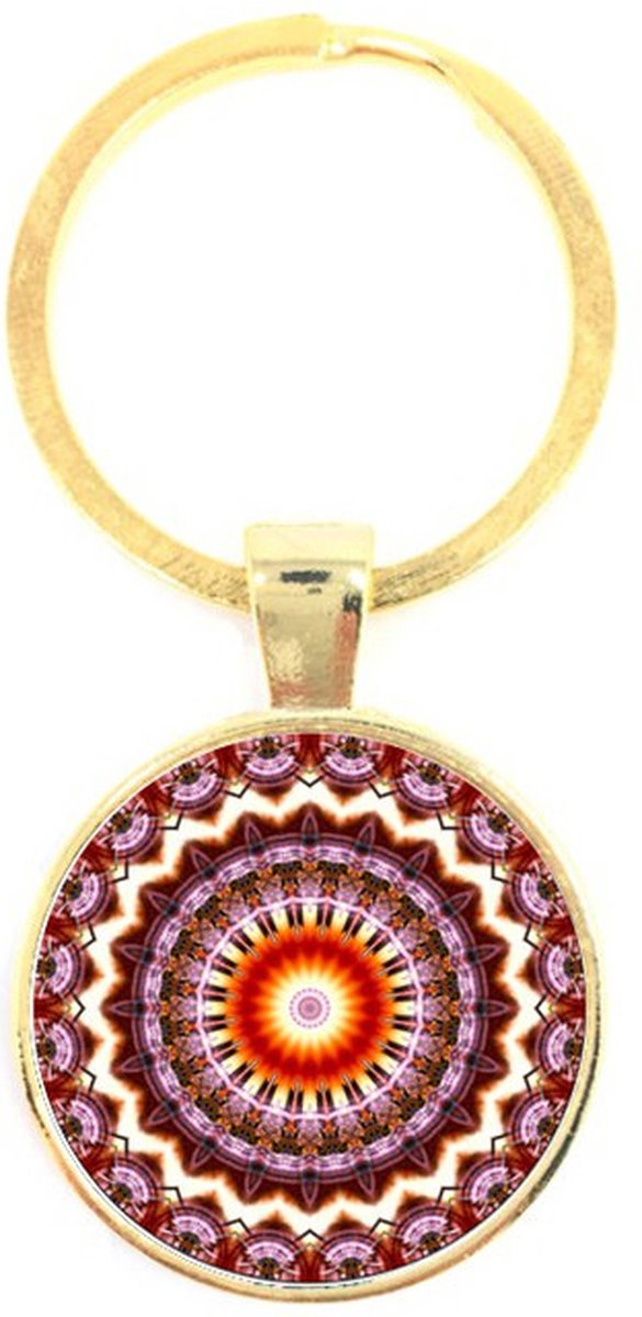 Sleutelhanger Glas - Mandala