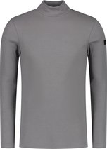 Purewhite -  Heren Slim Fit   T-shirt  - Grijs - Maat M