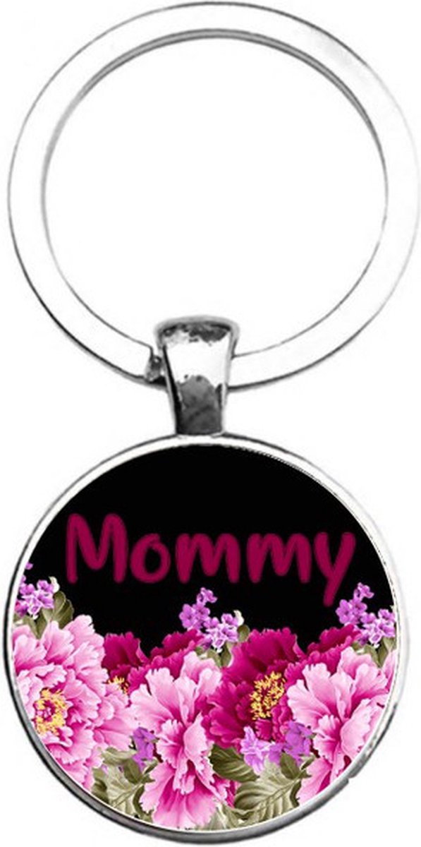 Sleutelhanger Glas - Mommy