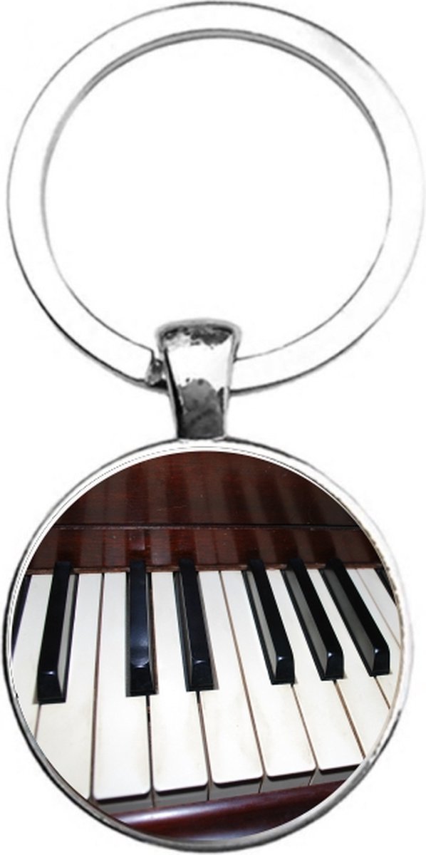 Sleutelhanger Glas - Piano