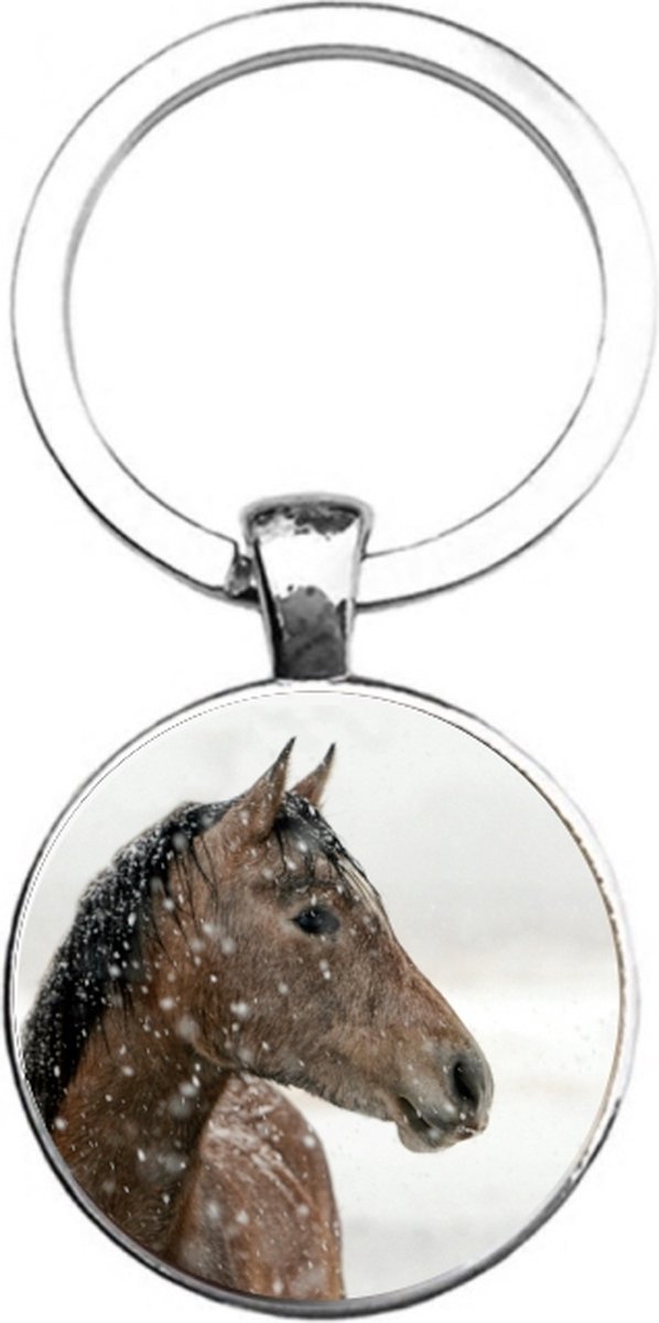 Sleutelhanger Glas - Paard