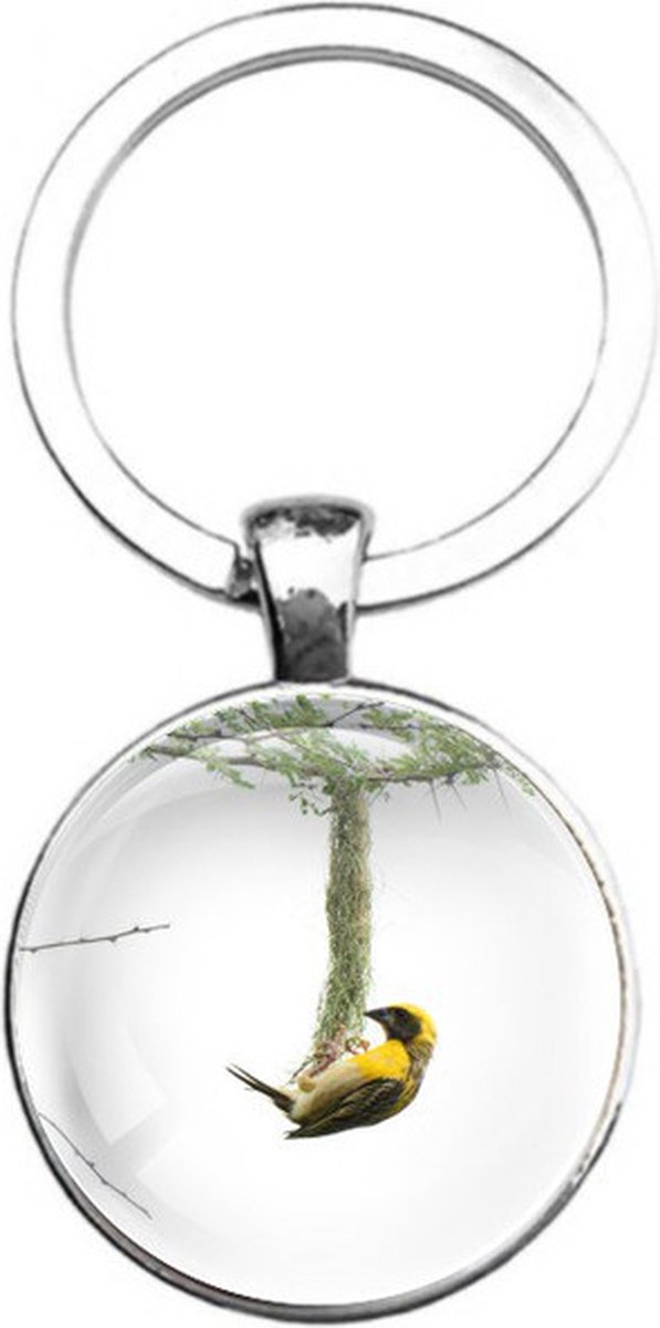 Sleutelhanger Glas - Vogel