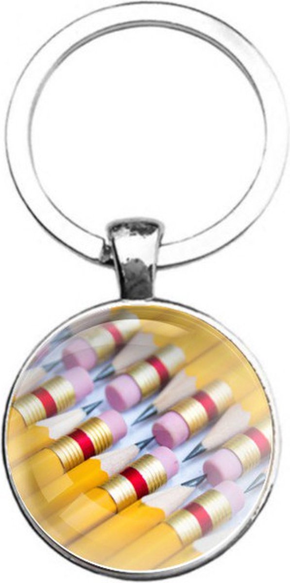 Sleutelhanger Glas - Potloden