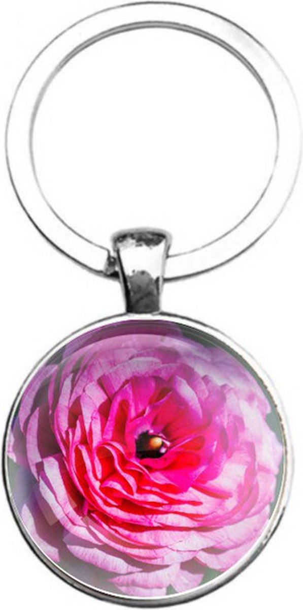 Sleutelhanger Glas - Bloem
