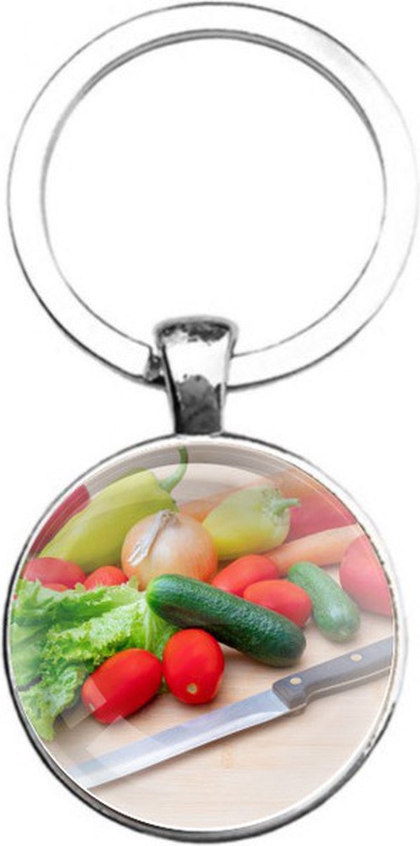 Sleutelhanger Glas - Groentes
