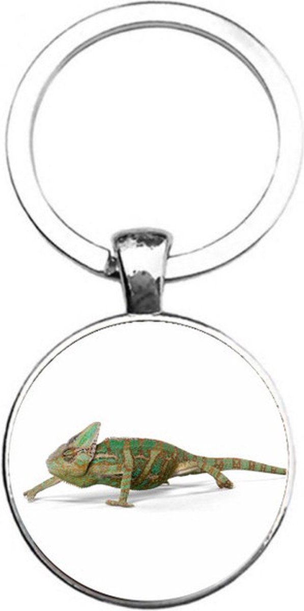 Sleutelhanger Glas - Kameleon