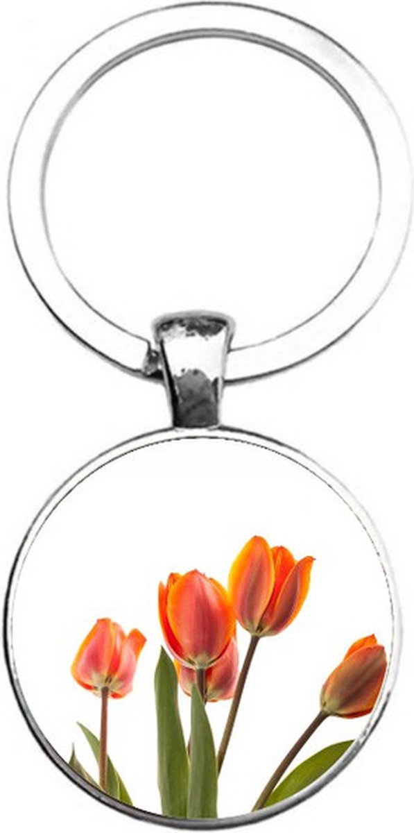 Sleutelhanger Glas - Tulpen