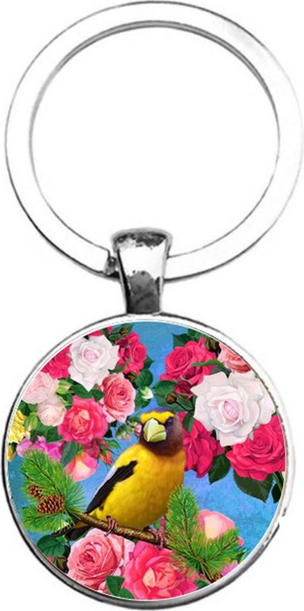 Sleutelhanger Glas - Vogel