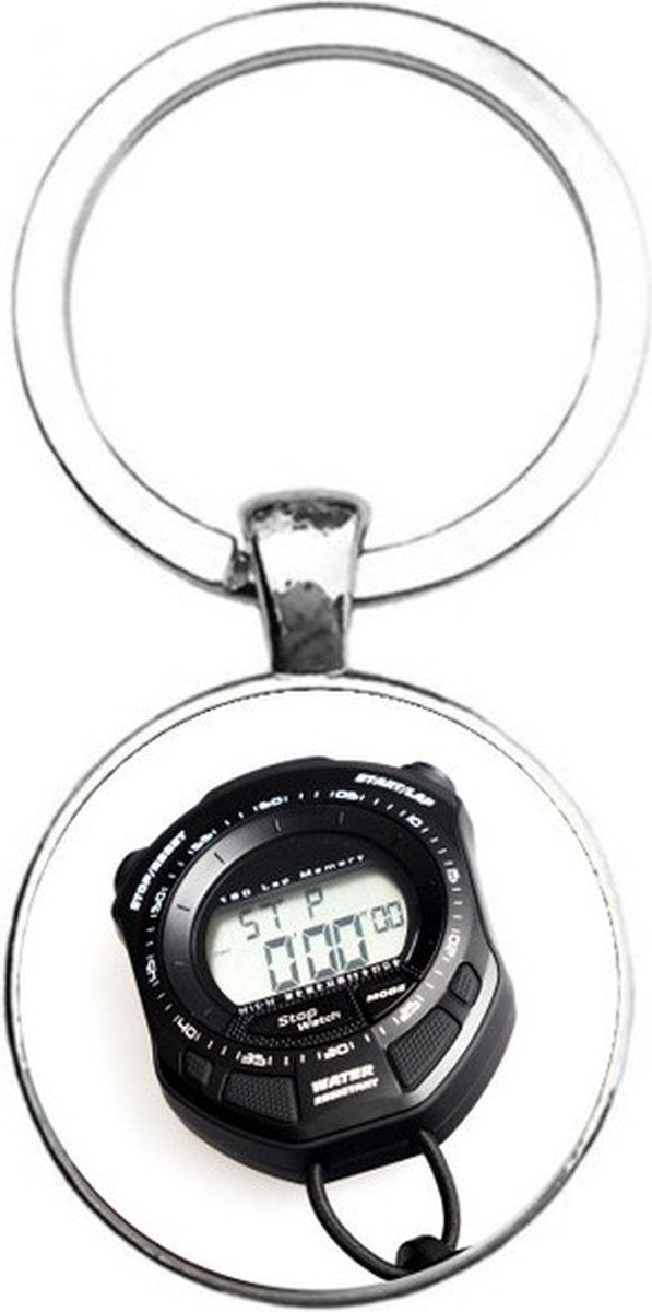 Sleutelhanger Glas - Stopwatch
