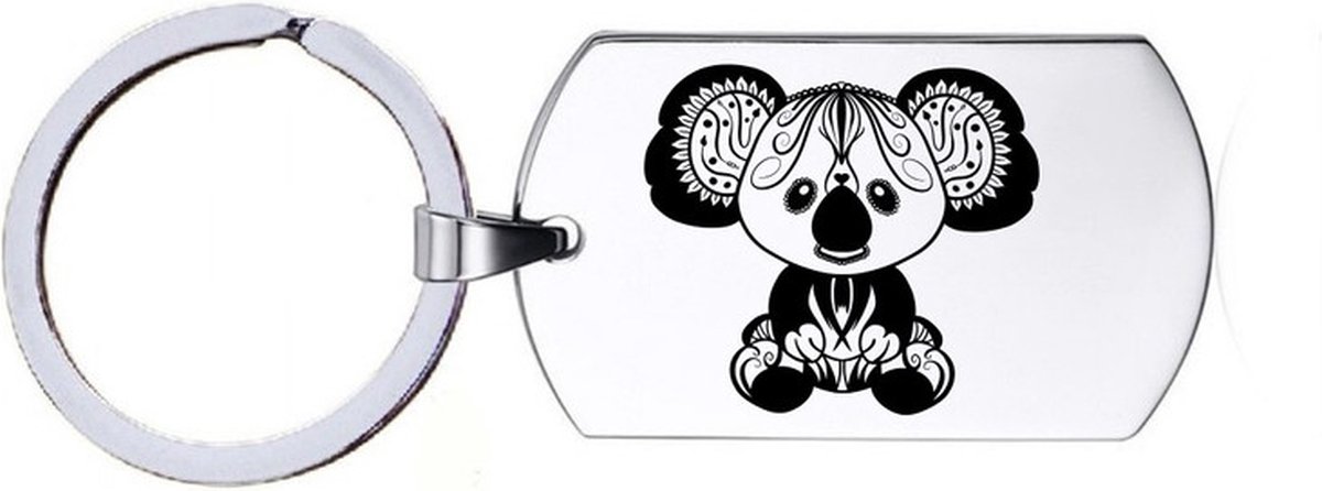 Sleutelhanger RVS - Panda