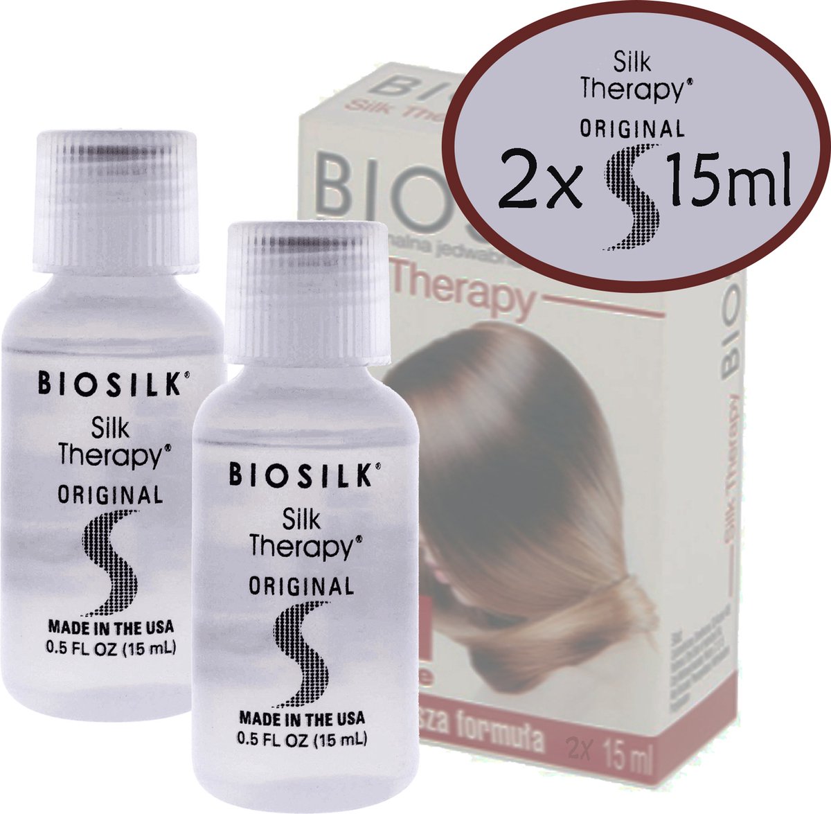 Farouk- Biosilk therapy 2x 15 ml- haarserum