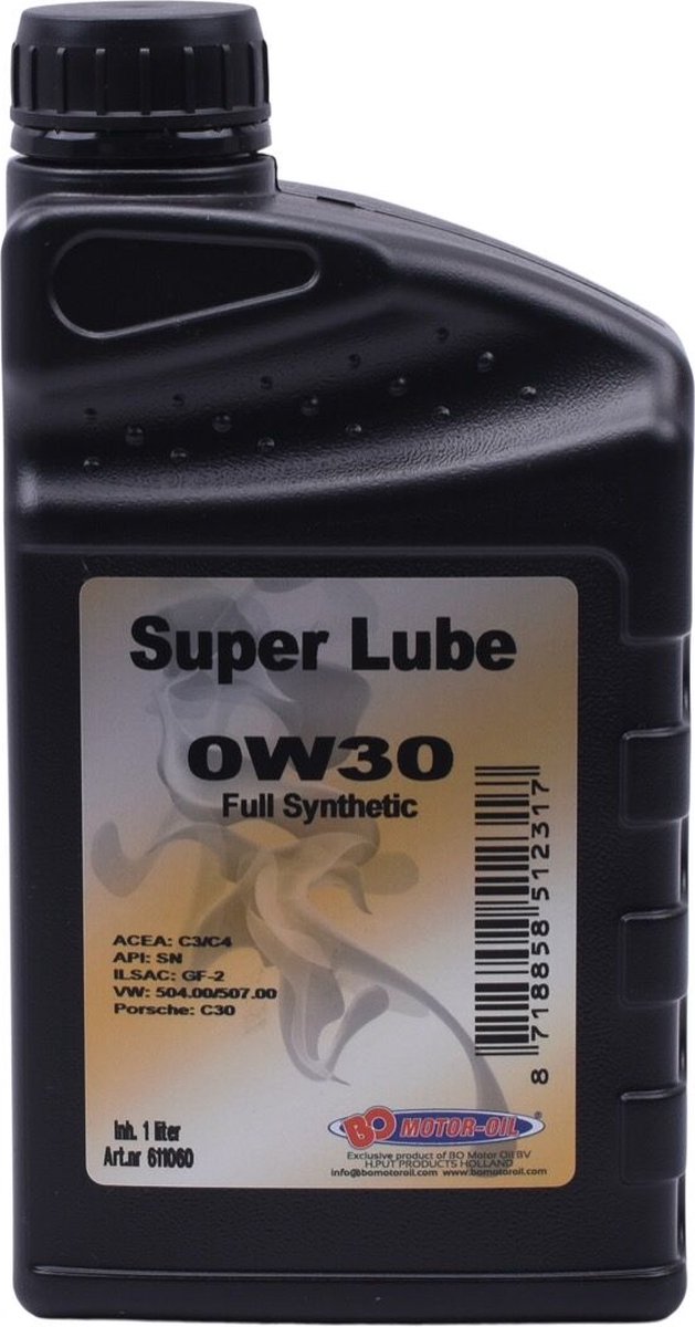 motorolie bo super lube 0w-30 sn/cf (1l)