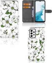 Book Case Geschikt voor Samsung Galaxy A23 Hoesje Dogwood Flowers