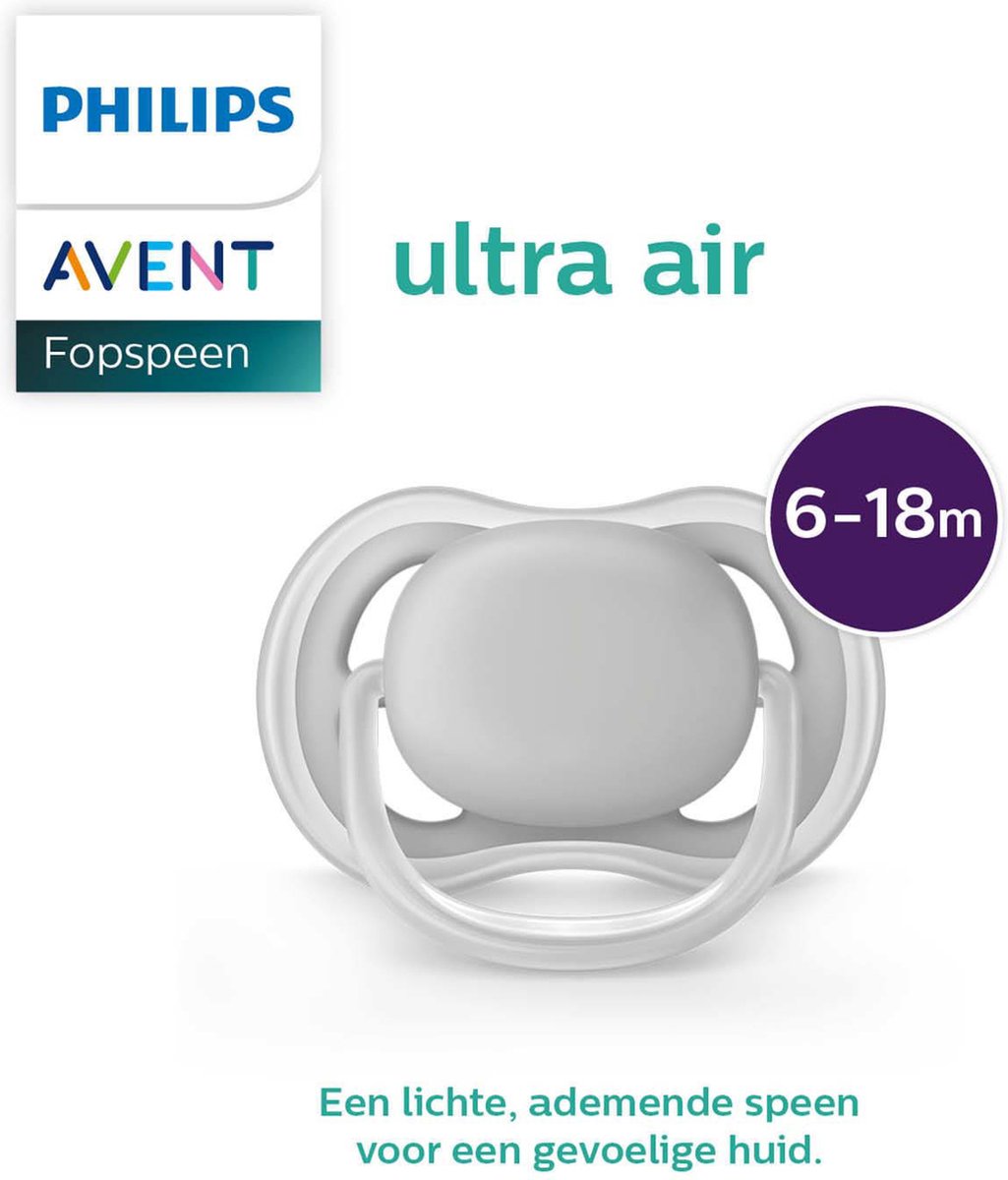 Goedkoopste Philips Avent - I love Papa - Ultra Air Fopspenen - 6/18 mnd- 2 stuks