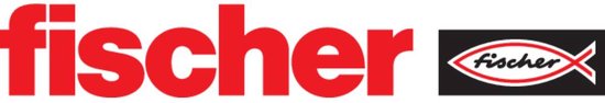 Fischer logo met tekst en vis-icoon.