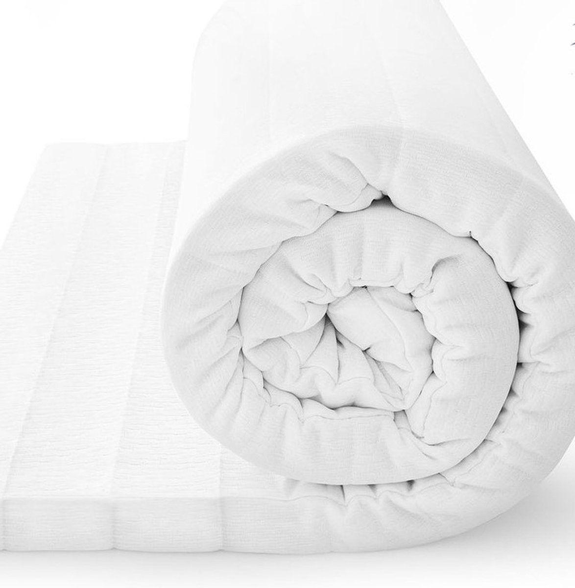 Topdek matras -Topper Koudschuim-Topmatras HR 45 150x190x9cm dik-Anti Allergisch Hoes