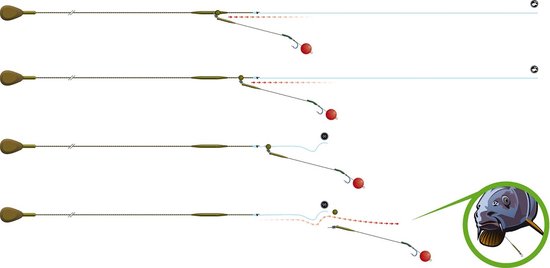 PB Products - Heli-Chod X-Small Rubber & Beads - 4 stuks van PB Products — afbeelding 3