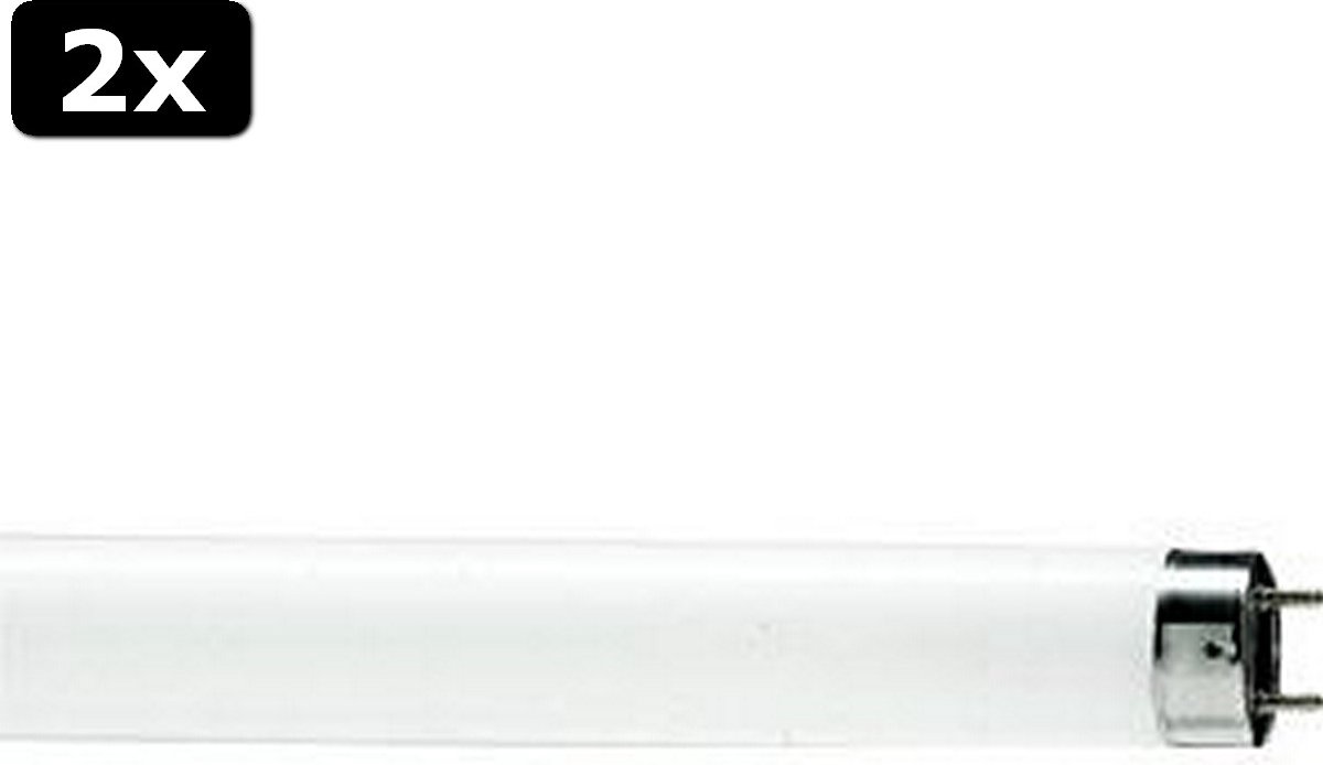 2x Philips Tl-d Buis Kleur 840 30w-g13 Bls