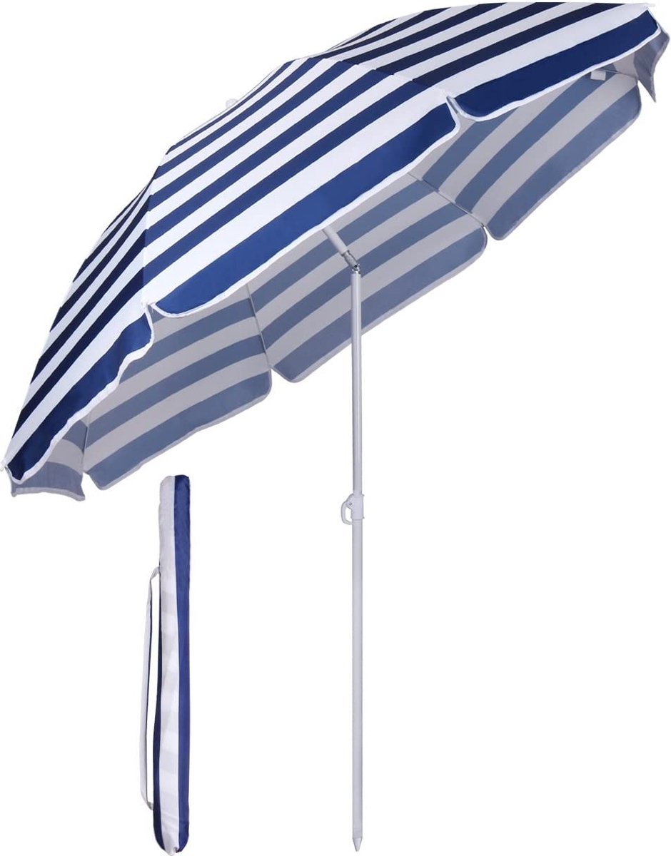 Sekey® 160 cm parasol/marktparasol/tuinscherm/terrasscherm - ronde zonwering, UV20+