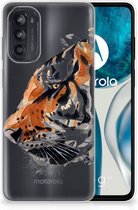 Silicone Case Motorola Moto G52/G82 Telefoonhoesje Tiger