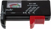 Testeur de batterie - Testeur de batterie pour toutes les batteries - Testeur de batterie avec indicateur analogique - Zwart