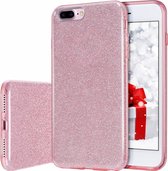 LuxeBass iPhone 7/8 SE (2020) - Glitter Siliconen - Roze - telefoonhoes - gsm hoes - gsm hoesjes
