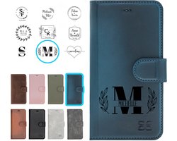 Bouletta geschikt voor iPhone 14 Uitneembare BookCase Hoesje - Gepersonaliseerd Tekst