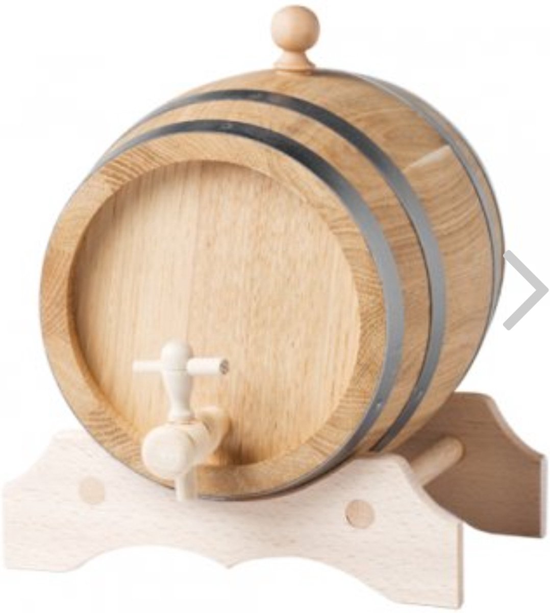 Wijnvat 5l op voet met kraan