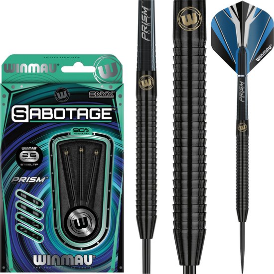 WINMAU - Sabotage Onyx: Steeltip Tungsten Dartpijlen Professioneel - 26g van Winmau — afbeelding 5