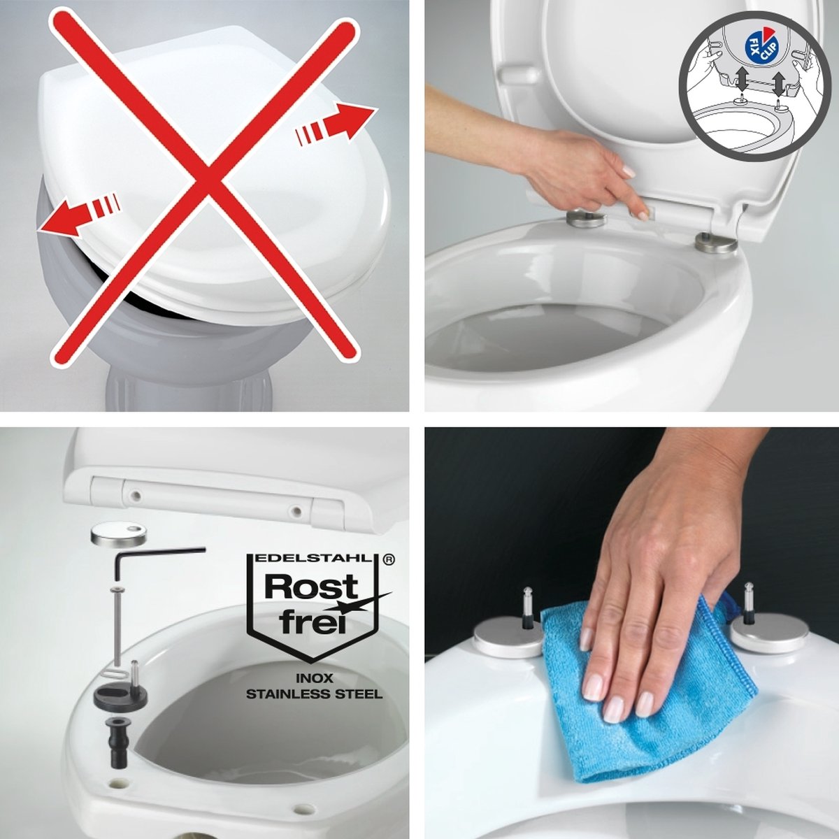 WENKO Premium wc-bril Stream – antibacteriële wc-bril met automatisch softclosemechanisme, 350 kg, capaciteit, Duroplast, 37 x 44,5 cm, meerkleurig WENKO Premium wc-bril Stream – antibacteriële wc-bril met automatisch softclosemechanisme, 350 kg, capaciteit, Duroplast, 37 x 44,5 cm, meerkleurig