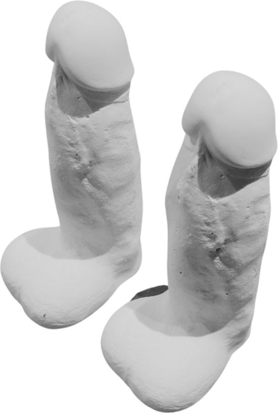 Gips Piemels - DIY piemels pimpen voor vrijgezellenfeest - 2 stuks