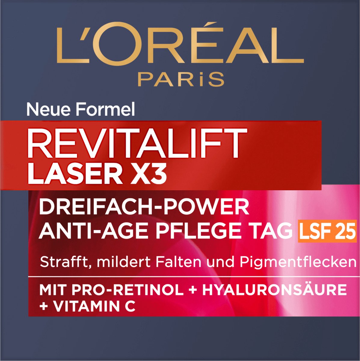 Goedkoopste L'ORÉAL PARIS Dagcrème Revitalift Laser X3 LSF 25, 50 ml