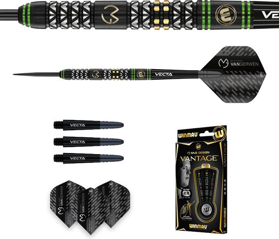WINMAU - Michael van Gerwen MvG Vantage: Steeltip Tungsten Dartpijlen Professioneel - 22g van Winmau — afbeelding 4