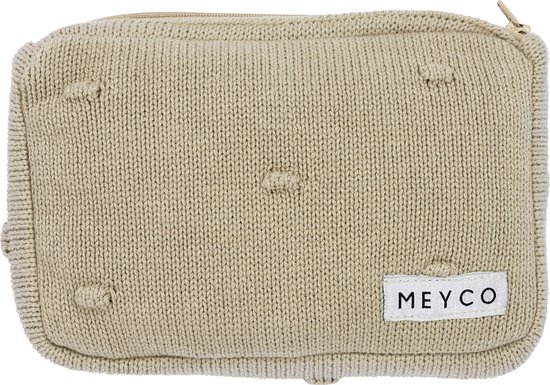 Meyco Baby Mini Knots billendoekjesetui - sand van Meyco — afbeelding 3