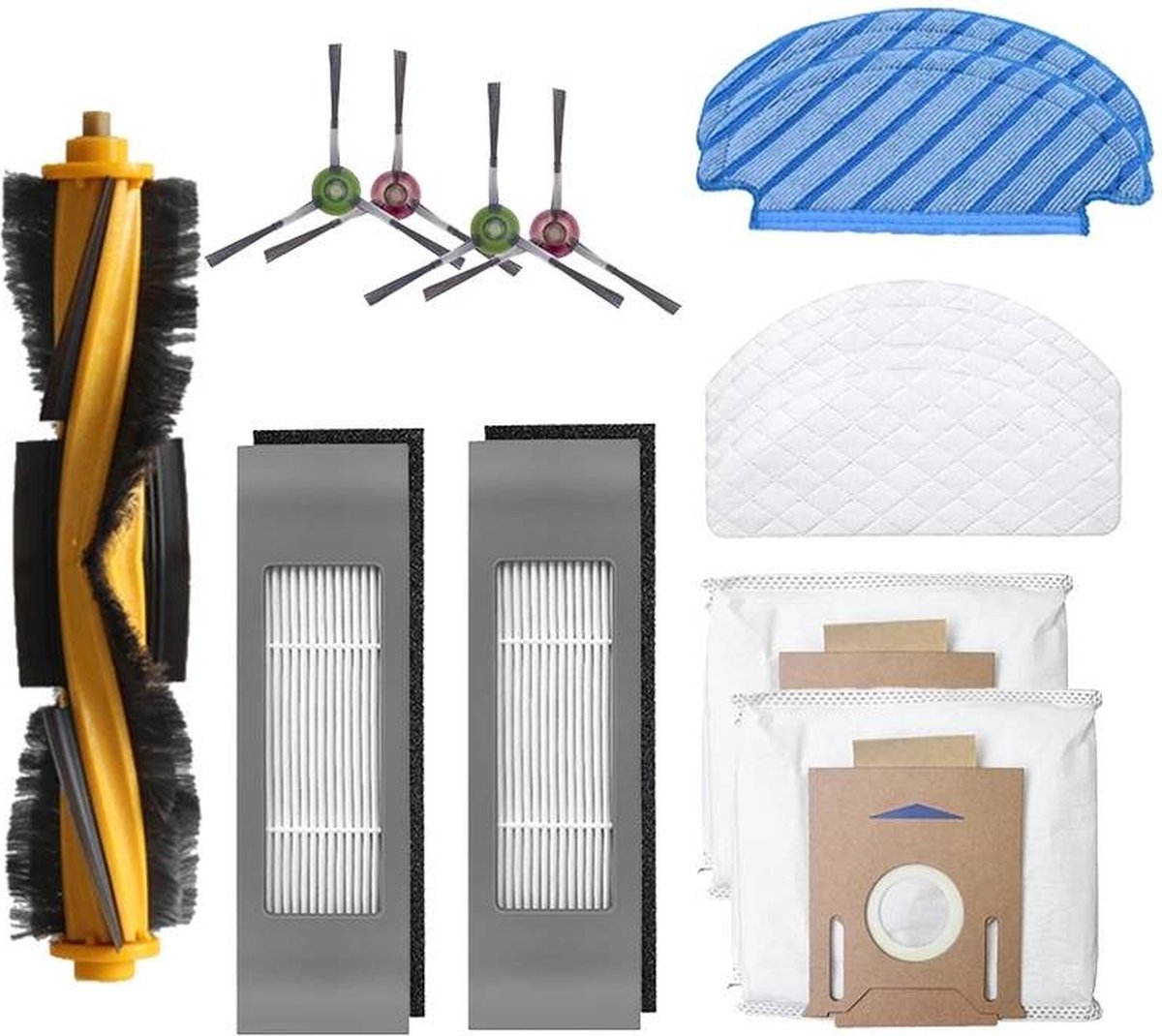 4 Stück  Hauptbürsten-Ersatzteile Für Ecovacs DEEBOT OZMO 920 950 T8 Aivi Max T9 T5 N5 N7 N8 N8 Pro Dx55 Dx93 Dj65 Saugroboter 92900996