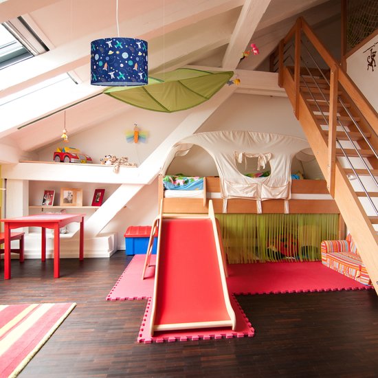 Hanglamp kinderkamer - ruimte - E27 Ø 35 cm - blauw van Merkloos — afbeelding 4