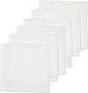 Meyco Uni bavoirs - pack de 6 - hydrophile - blanc - 30x30cm