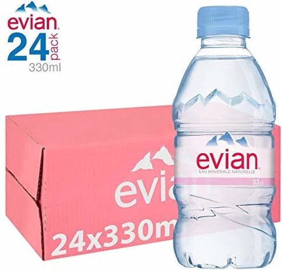 Evian Water 24 x 33cl Pet (eau de source)