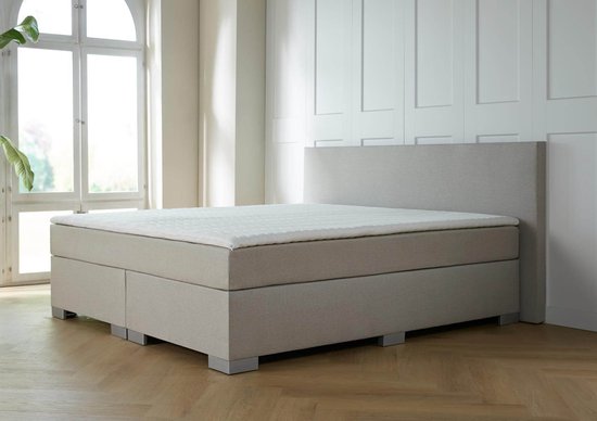 Boxspring Nantes - 140x200 - Beige - met gratis topper!