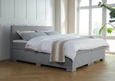 Boxspring Andorra - 180x200 - Grijs - met gratis topper!